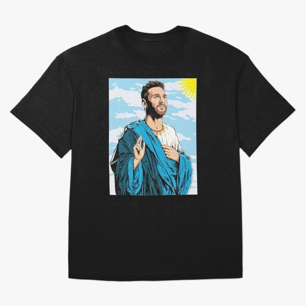 messi god Oversized T-Shirt Elevate FIFA World Cup 2026 Group Stage for Fans of Haaland and Spain and Netherlands, Bringing Classic Soccer Heritage, Championship Pressure, Fan Loyalty and International Pride; Ideal for Football Dads, Football Moms,