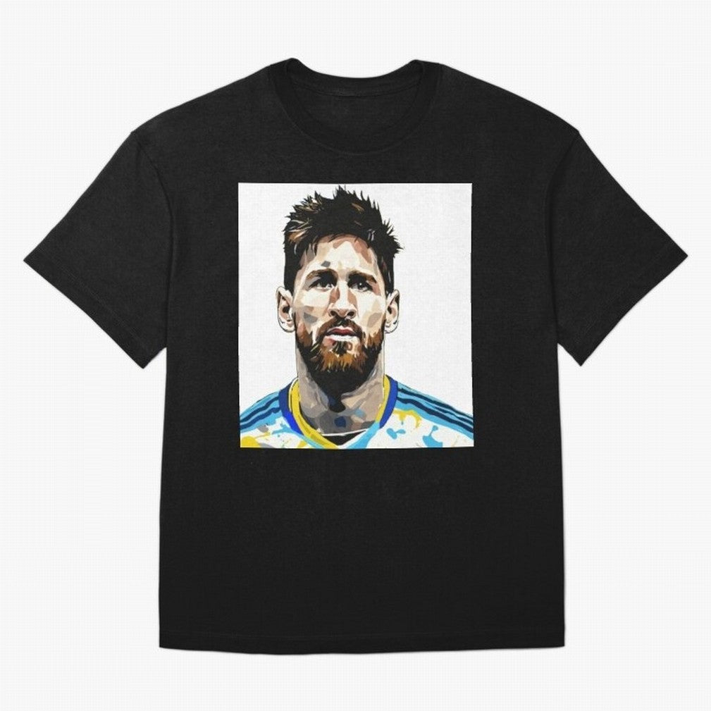 Lionel Messi Oversized T-Shirt Show Fan Pride Across Global Football Passion for FIFA World Cup 2026, Centered on Messi, CR7 and Mbappe, Spain, Tournament Hype, Historic Matchups, Family Viewing Parties and Global Sports Pride; Perfect for People