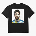 Lionel Messi Oversized T-Shirt Show Fan Pride Across Global Football Passion for FIFA World Cup 2026, Centered on Messi, CR7 and Mbappe, Spain, Tournament Hype, Historic Matchups, Family Viewing Parties and Global Sports Pride; Perfect for People