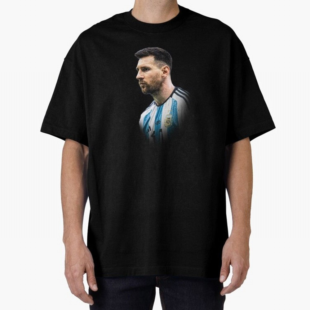 Lionel Messi Oversized T-Shirt Bring Match Day Fire to Global Football Passion for FIFA World Cup 2026 Group Stage, Highlighting Neymar, England and Germany, Football Festival Excitement, Trophy Ambitions, Country Rivalries and Star Player Buzz;