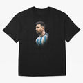 Lionel Messi Oversized T-Shirt Bring Match Day Fire to Global Football Passion for FIFA World Cup 2026 Group Stage, Highlighting Neymar, England and Germany, Football Festival Excitement, Trophy Ambitions, Country Rivalries and Star Player Buzz;
