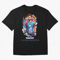 Lionel Messi Captain Argentina Oversized T-Shirt Join Supporters Worldwide for FIFA World Cup 2026 USA Canada Mexico with Cristiano Ronaldo, England and Germany Energy, Global Supporter Spirit, Legendary Goals, National Colors and Tournament
