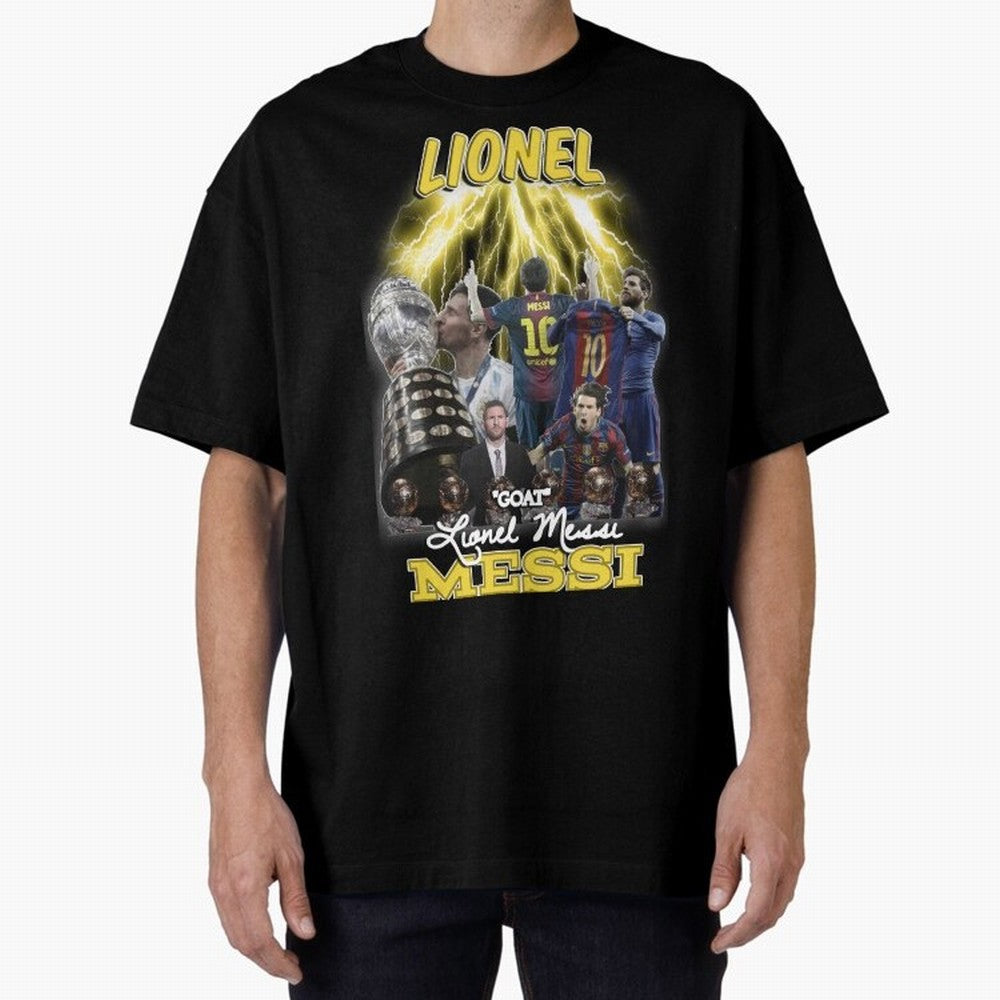 Lionel Messi: Barcelona & Argentina Classic T-Shirt Celebrate Supporters United by Global Football Passion for FIFA World Cup 2026 USA Canada Mexico, Filled with Cristiano Ronaldo, Haaland and CR7, England, France and Netherlands, Vintage Soccer