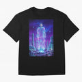 Lionel Messi (GOAT) Hologram in Futuristic Cyberpunk City (Version 5) Classic T-Shirt Feel the Roar of FIFA World Cup 2026 Group Stage Filled with Haaland, France Energy, Soccer Culture, Superstar Moments, National Team Dreams and Competitive Fire;