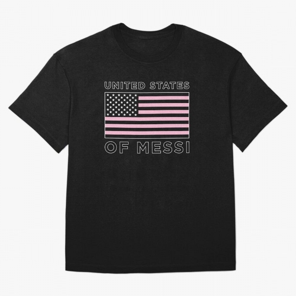 United States of Messi Oversized T-Shirt Keep the Match Day Mood of FIFA World Cup 2026 Group Stage for Fans of Haaland and Portugal, Spain and Germany, Bringing Football Festival Excitement, Trophy Ambitions, Country Rivalries and Star Player