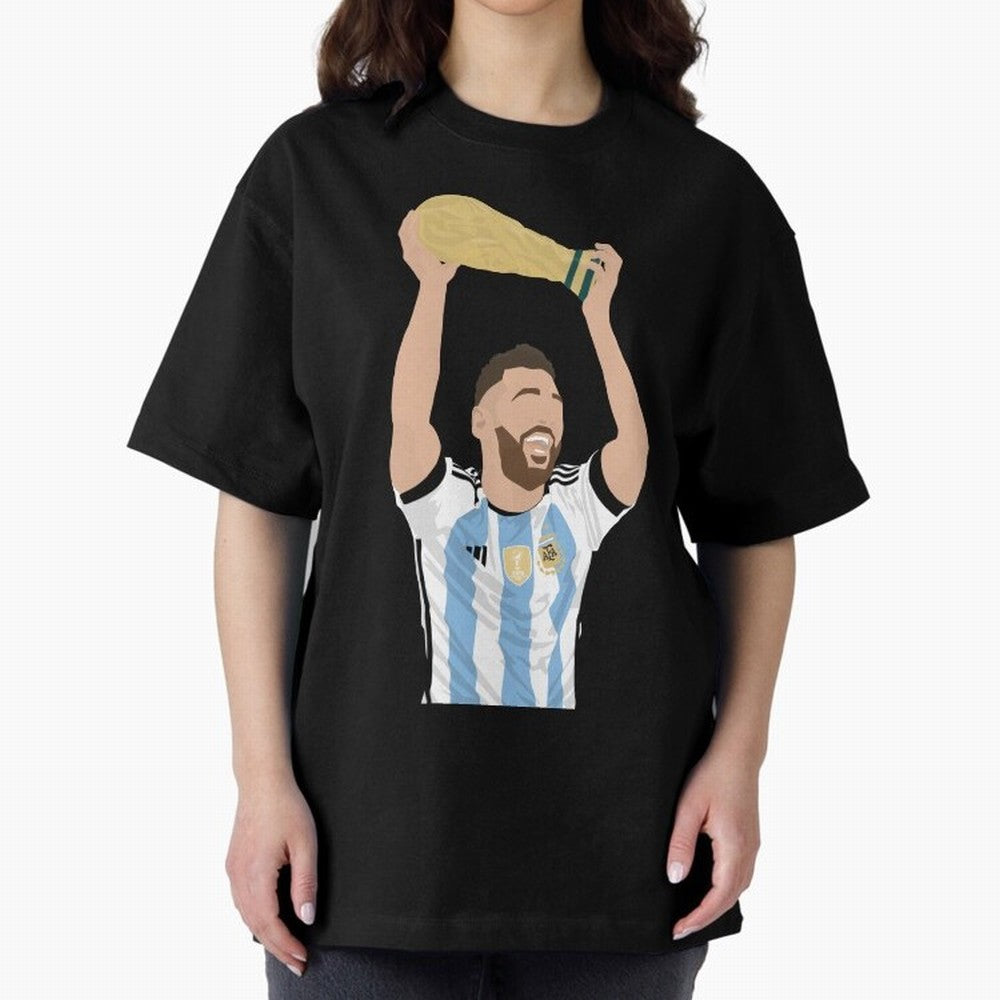 Messi minimalist design Classic T-Shirt Carry the Dream of Global Football Passion for FIFA World Cup 2026, Featuring Messi and Cristiano Ronaldo, England, France and Netherlands, Global Supporter Spirit, Legendary Goals, National Colors and