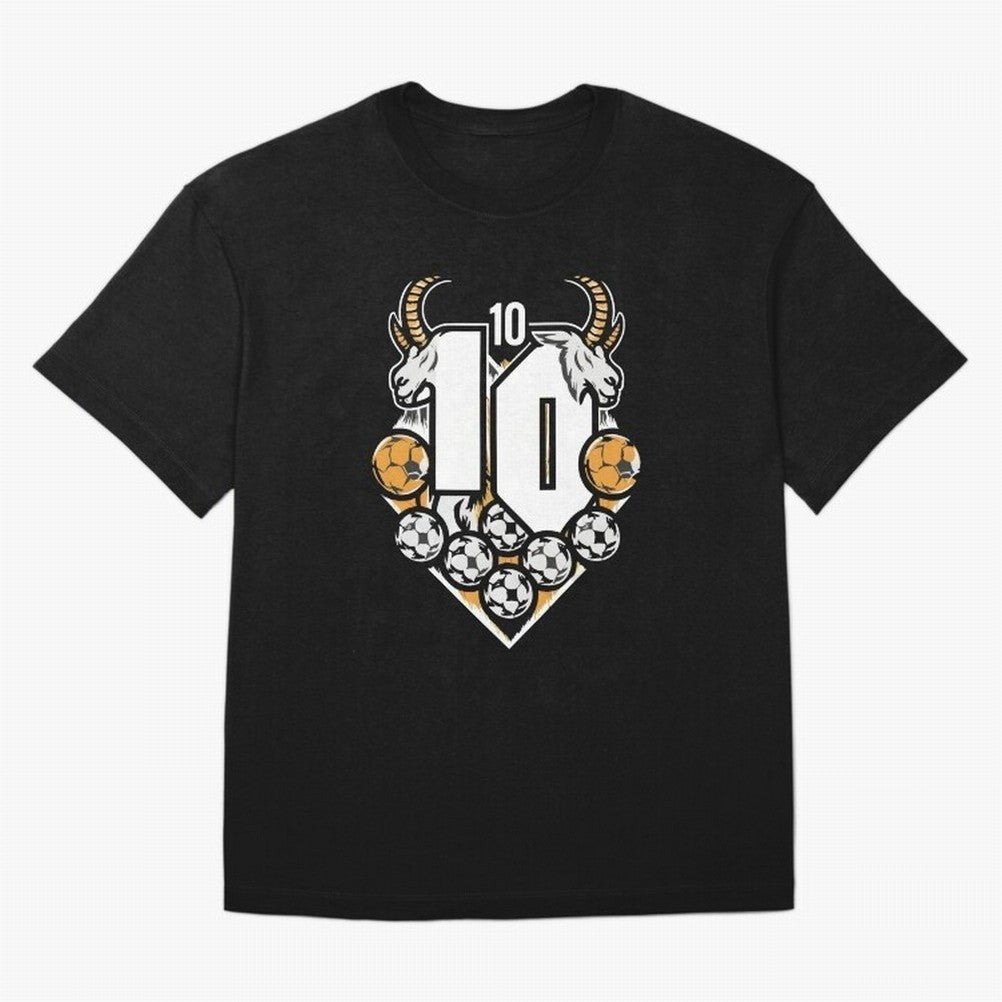 GOAT (Lionel Messi) design Boxy T-Shirt Unlock the FIFA World Cup 2026 Group Stage Journey through Haaland and Mbappe Highlights, Portugal, Spain and Germany Pride, Retro Football Energy, Iconic Rivalries, Trophy Chase Drama and Stadium Atmosphere;
