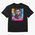 Vibrant Artistic Portrait of Lionel Messi (GOAT) - Digital painting (Version 3) Classic T-Shirt Relive Match Day Hype around FIFA World Cup 2026 USA Canada Mexico, Cristiano Ronaldo, Haaland and CR7, England and Germany, Sports Nostalgia,