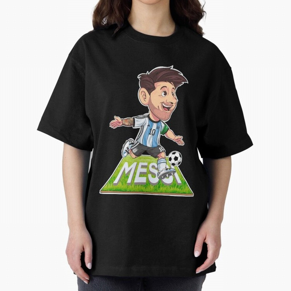 Lionel MESSI Oversized T-Shirt Bring a Champion Mindset to Match Day Hype around FIFA World Cup 2026 Group Stage, Neymar, Haaland and Cristiano Ronaldo, Spain, Stadium Memories, Football Loyalty, International Chants and Championship Tradition;
