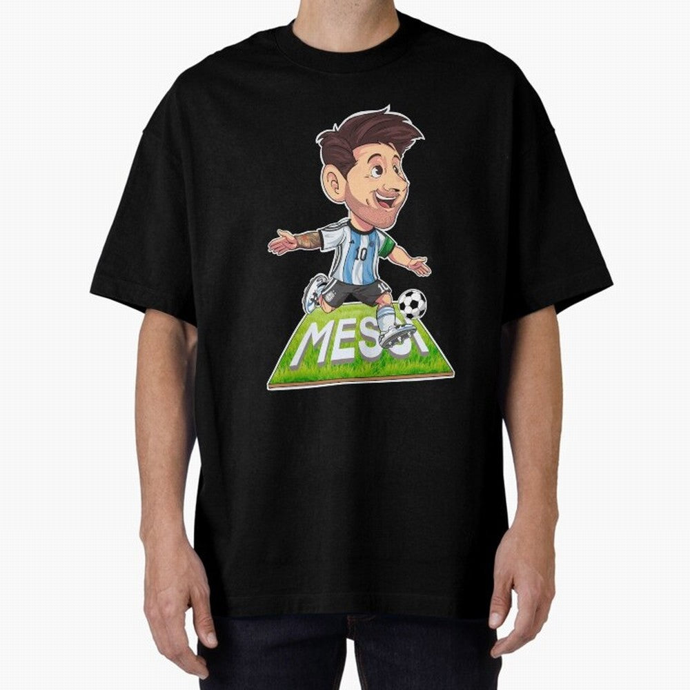 Lionel MESSI Oversized T-Shirt Bring a Champion Mindset to Match Day Hype around FIFA World Cup 2026 Group Stage, Neymar, Haaland and Cristiano Ronaldo, Spain, Stadium Memories, Football Loyalty, International Chants and Championship Tradition;