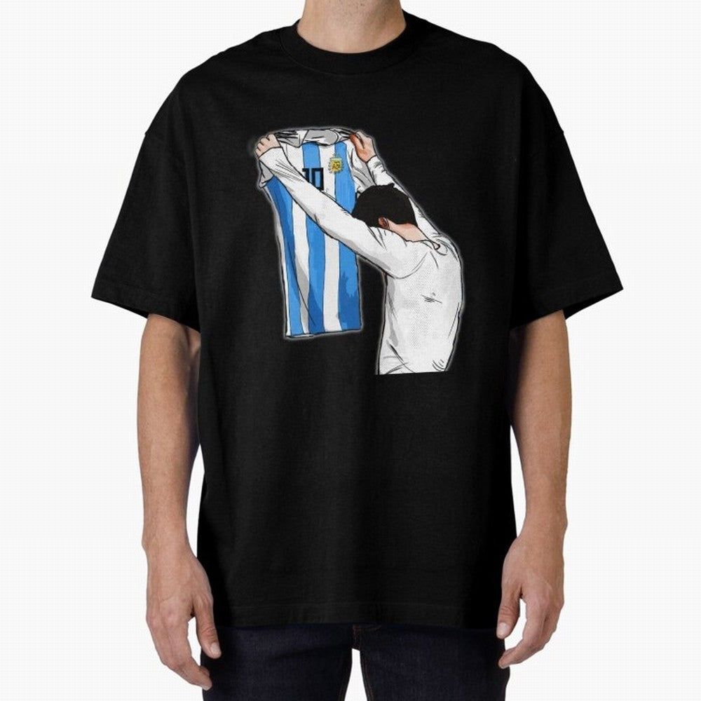 Art Messi Illustration Classic T-Shirt Show Passion for the Stars of FIFA World Cup 2026 Featuring Cristiano Ronaldo, Netherlands Energy, Game Day Rituals, Football Legends, Country Pride and the Road to the Final; Ideal for Football Dads, Football