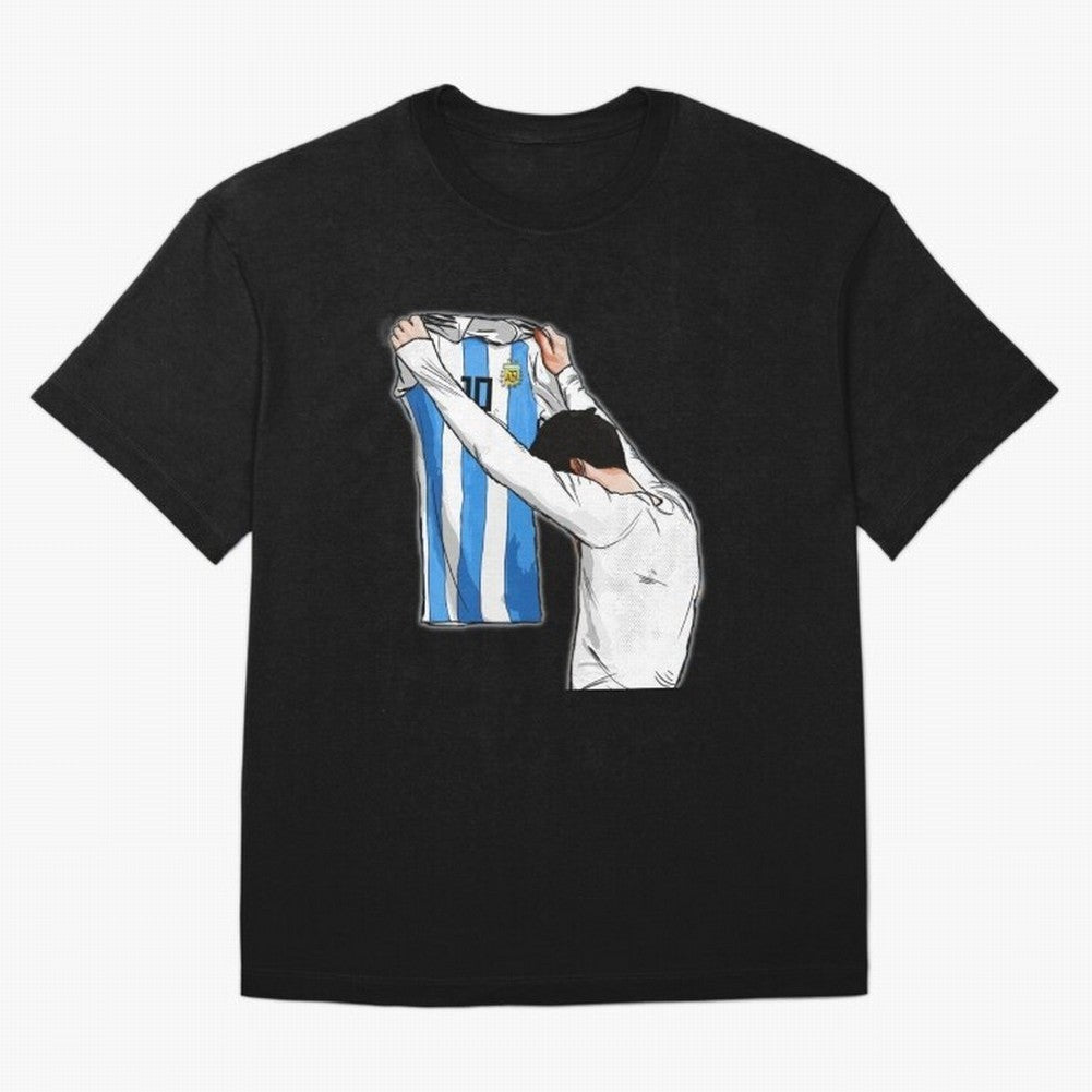 Art Messi Illustration Classic T-Shirt Show Passion for the Stars of FIFA World Cup 2026 Featuring Cristiano Ronaldo, Netherlands Energy, Game Day Rituals, Football Legends, Country Pride and the Road to the Final; Ideal for Football Dads, Football