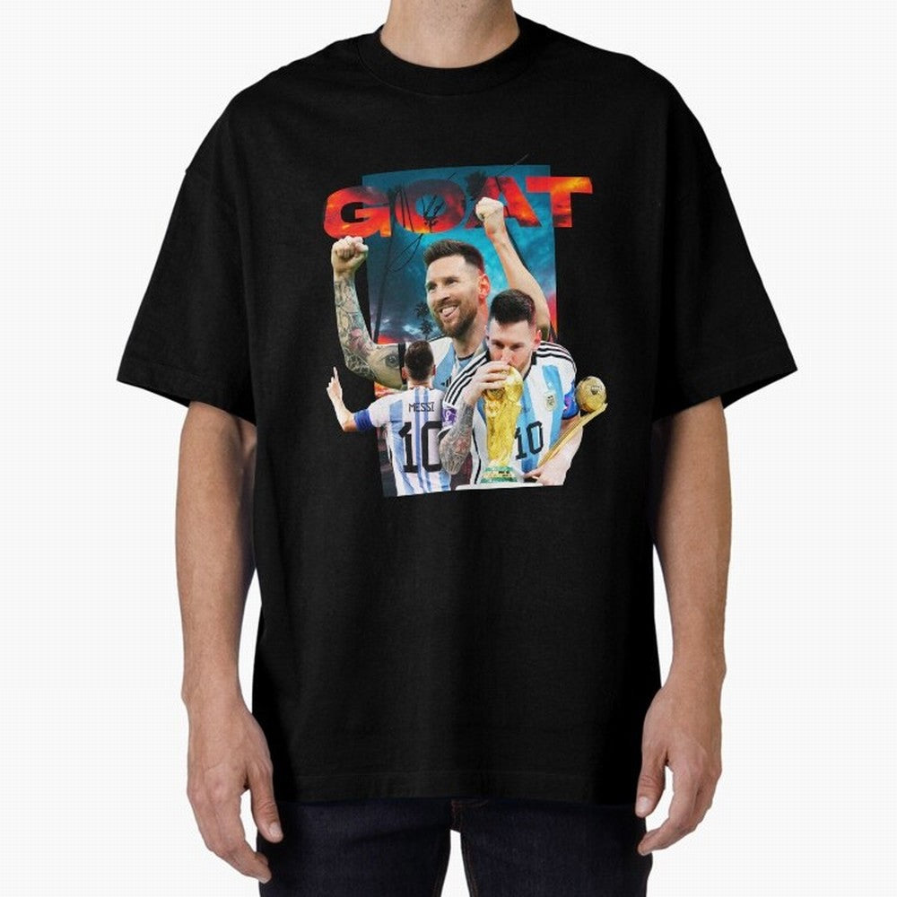 Messi GOAT Classic T-Shirt Bring Supporter Culture to Match Day Hype around FIFA World Cup 2026 USA Canada Mexico, Neymar, Netherlands, Championship Spirit, Famous Goals, Roaring Crowds and International Football Unity; Perfect for Fans,