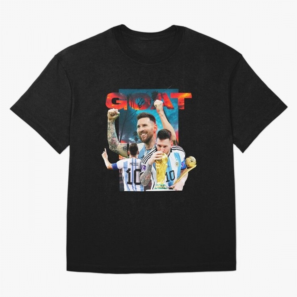 Messi GOAT Classic T-Shirt Bring Supporter Culture to Match Day Hype around FIFA World Cup 2026 USA Canada Mexico, Neymar, Netherlands, Championship Spirit, Famous Goals, Roaring Crowds and International Football Unity; Perfect for Fans,