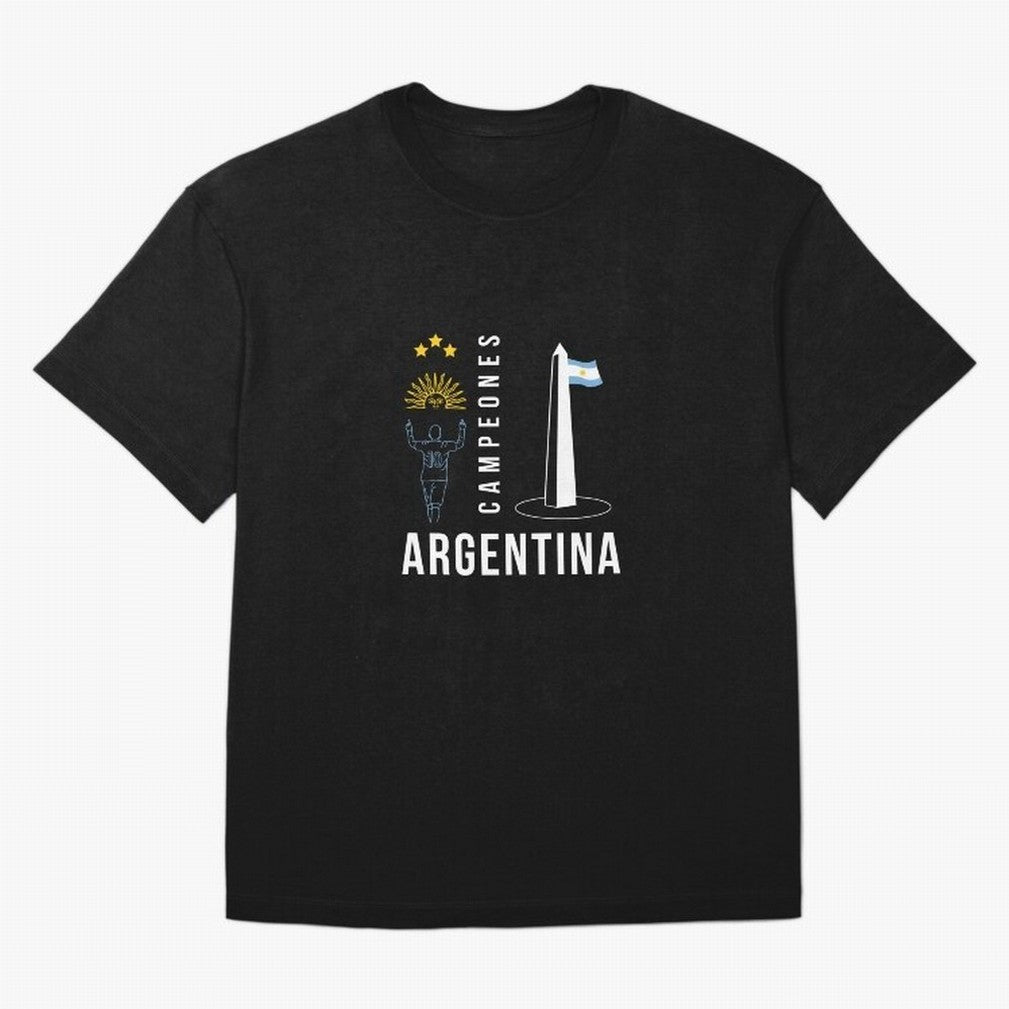 Argentina Campeon Essential T-Shirt Bring Supporter Culture to FIFA World Cup 2026 USA Canada Mexico for Fans of Neymar, Haaland and Cristiano Ronaldo and Argentina and Brazil, Bringing Retro Football Energy, Iconic Rivalries, Trophy Chase Drama