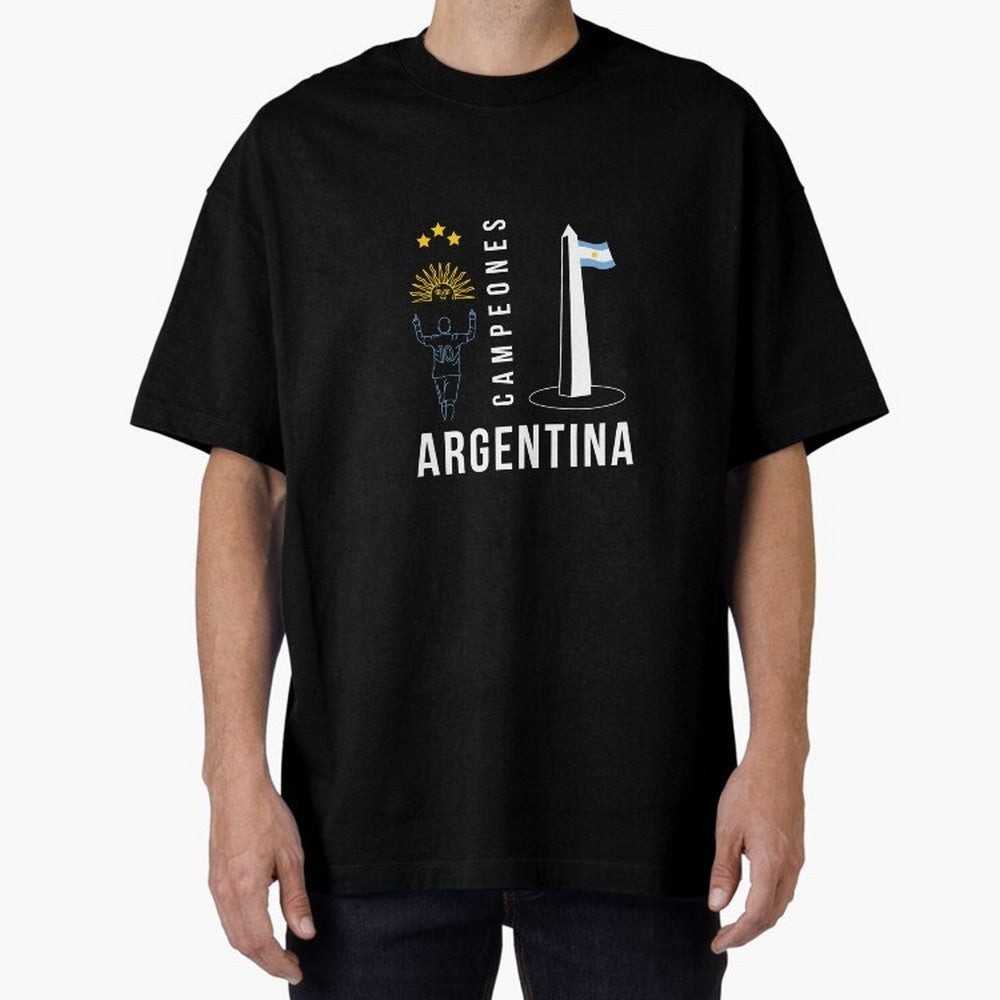 Argentina Campeon Essential T-Shirt Bring Supporter Culture to FIFA World Cup 2026 USA Canada Mexico for Fans of Neymar, Haaland and Cristiano Ronaldo and Argentina and Brazil, Bringing Retro Football Energy, Iconic Rivalries, Trophy Chase Drama