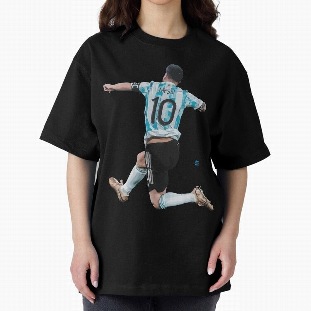 Messi 10 The Goat Oversized T-Shirt Back Your Heroes with Match Day Hype around FIFA World Cup 2026, Neymar, Haaland and Cristiano Ronaldo, Argentina, Sports Nostalgia, International Competition, Famous Players and Unforgettable Victories; Created