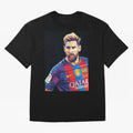 Messi Wpap Oversized T-Shirt Celebrate the Stars of Global Football Passion for FIFA World Cup 2026, Filled with Neymar, Haaland and Cristiano Ronaldo, England and Germany, Champion Mindset, Group Stage Buzz, Knockout Tension and Passionate Fan