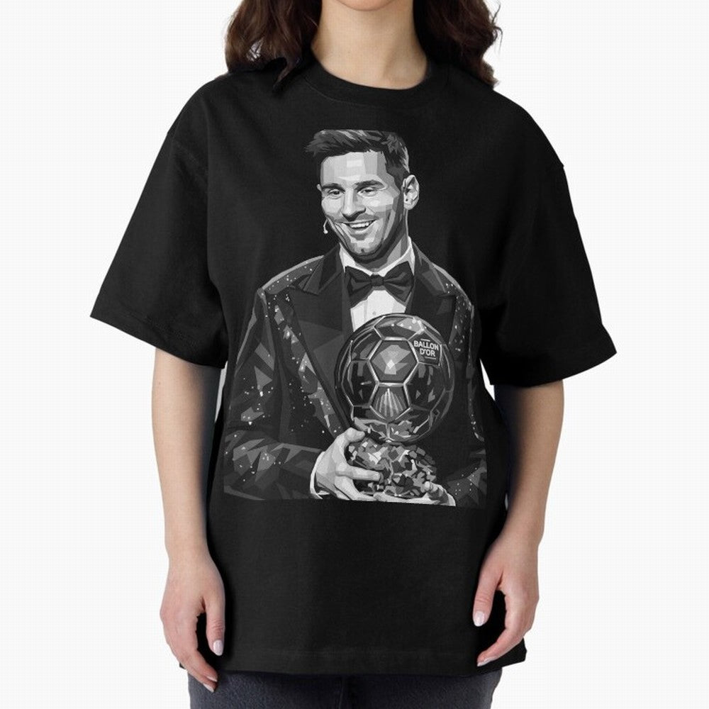 Messi grayscale Oversized T-Shirt Live the Energy of FIFA World Cup 2026 USA Canada Mexico Spirit, Filled with France, CR7, Stadium Memories, Football Loyalty, International Chants and Championship Tradition; Perfect for Fans, Collectors, Family
