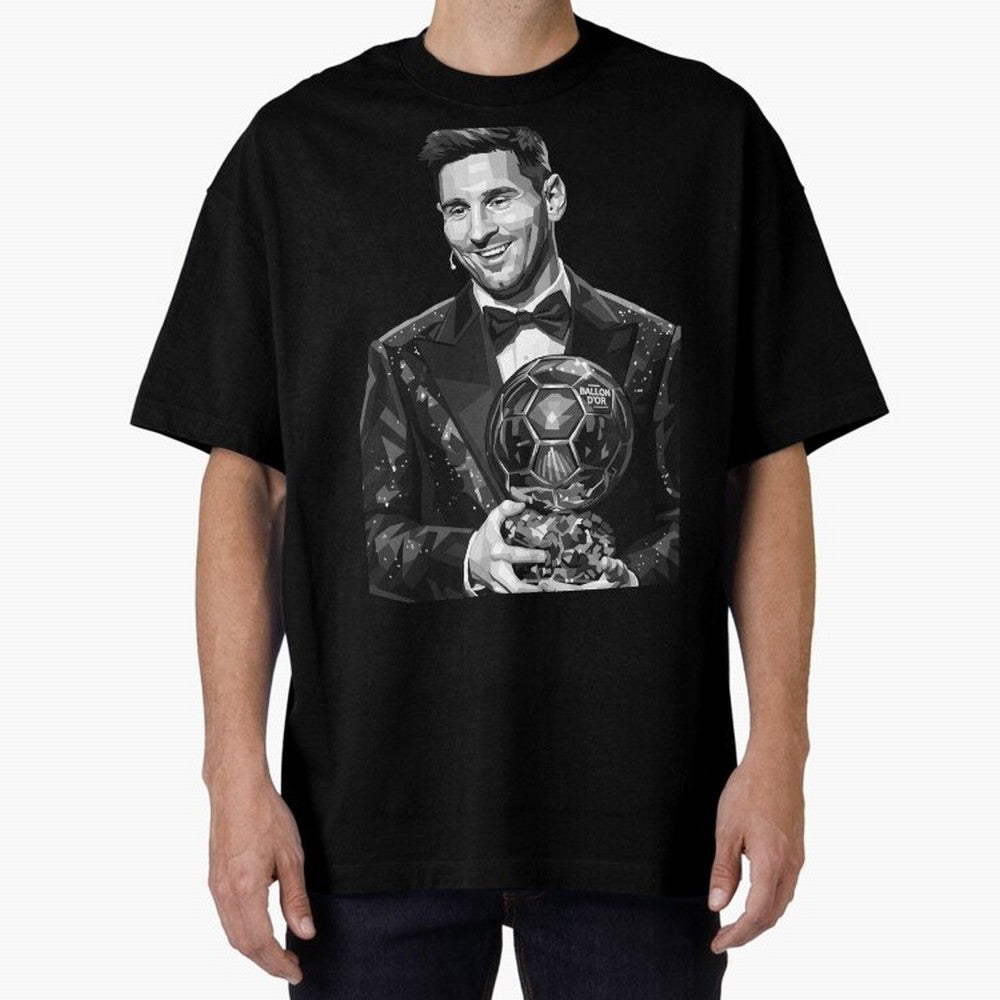 Messi grayscale Oversized T-Shirt Live the Energy of FIFA World Cup 2026 USA Canada Mexico Spirit, Filled with France, CR7, Stadium Memories, Football Loyalty, International Chants and Championship Tradition; Perfect for Fans, Collectors, Family