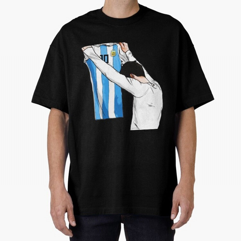 Lionel Messi holding his shirt, Argentina copa america Classic T-Shirt Support the FIFA World Cup 2026 Group Stage Journey through CR7 and Messi Highlights, England Pride, Sports Nostalgia, International Competition, Famous Players and