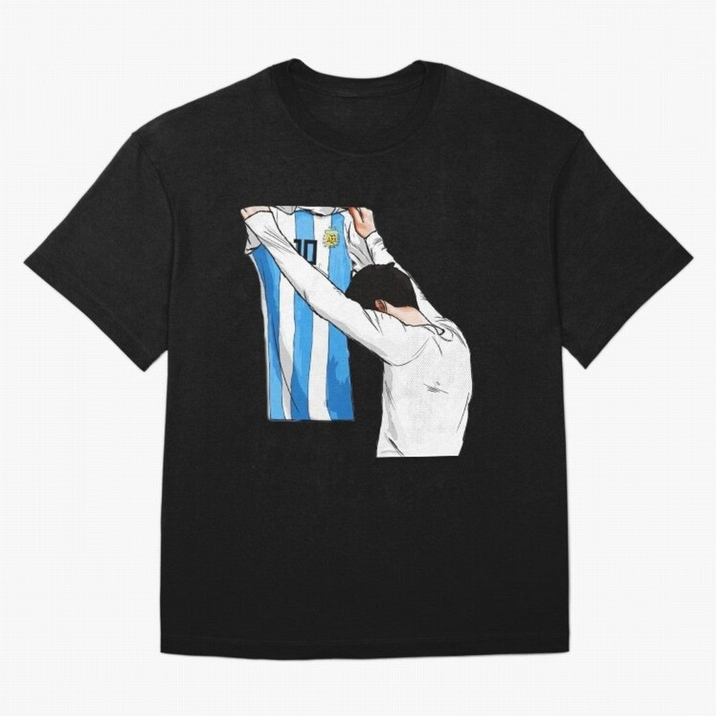 Lionel Messi holding his shirt, Argentina copa america Classic T-Shirt Support the FIFA World Cup 2026 Group Stage Journey through CR7 and Messi Highlights, England Pride, Sports Nostalgia, International Competition, Famous Players and