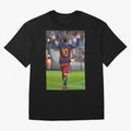 Lionel Messi (2) caricature Oversized T-Shirt Show Your Love for FIFA World Cup 2026 USA Canada Mexico Spirit, Highlighting Spain, Messi, CR7 and Mbappe, Stadium Chants, National Pride, Trophy Dreams and Unforgettable Football Memories; Ideal for