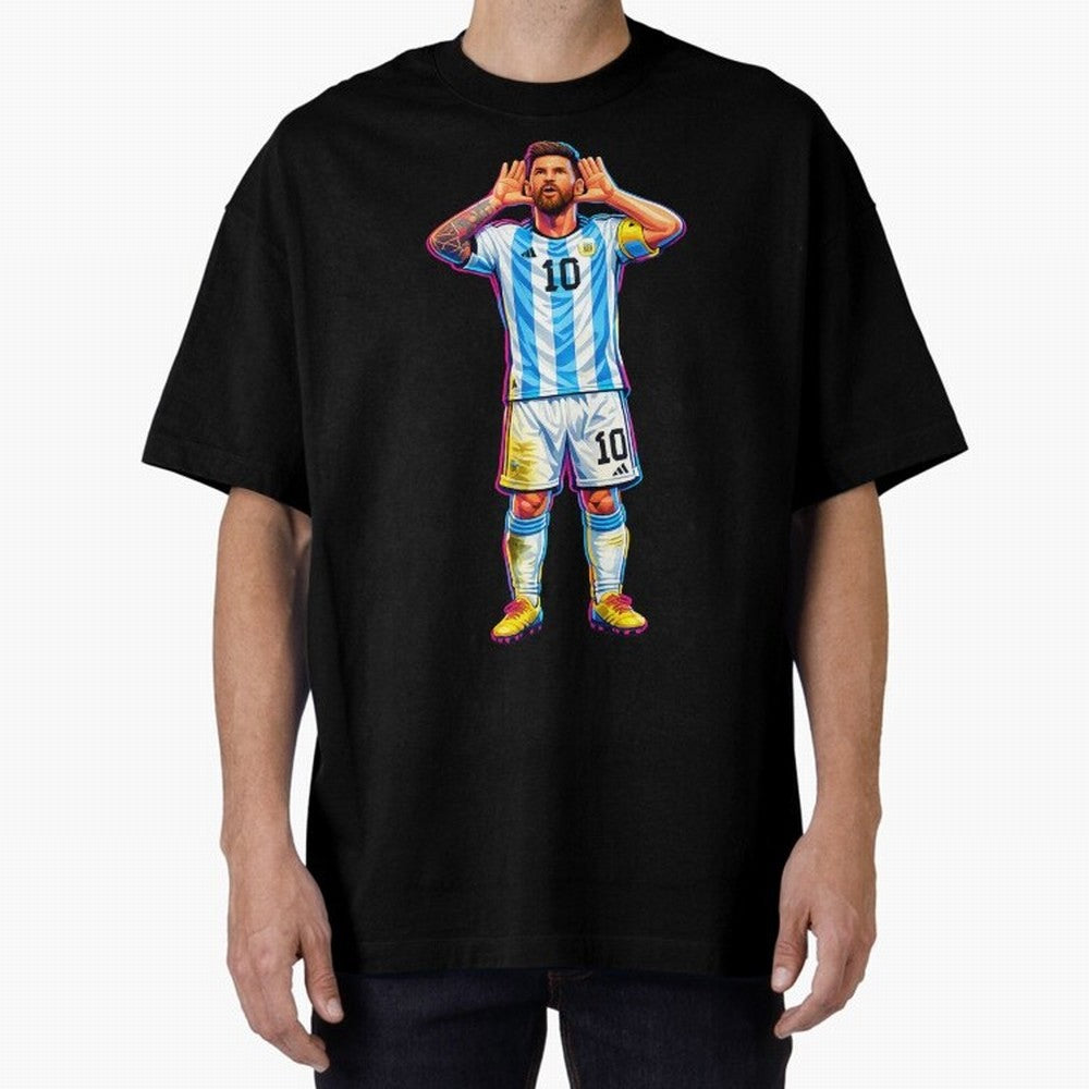 Messi Celebration Classic T-Shirt Make Your Look Match Match Day Hype around FIFA World Cup 2026, CR7, Netherlands, Game Day Rituals, Football Legends, Country Pride and the Road to the Final; Ideal for Football Dads, Football Moms, Friends,