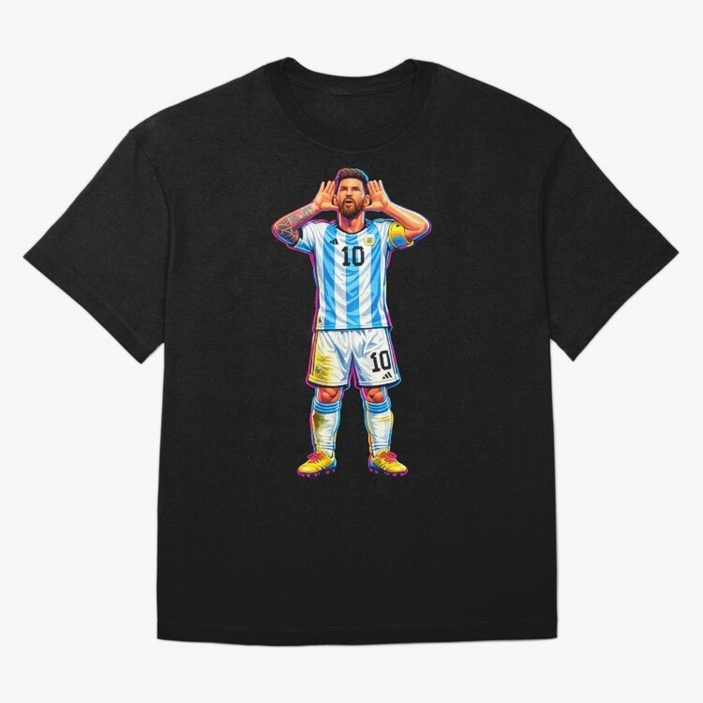 Messi Celebration Classic T-Shirt Make Your Look Match Match Day Hype around FIFA World Cup 2026, CR7, Netherlands, Game Day Rituals, Football Legends, Country Pride and the Road to the Final; Ideal for Football Dads, Football Moms, Friends,