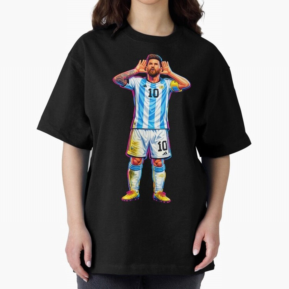 Messi Celebration Classic T-Shirt Make Your Look Match Match Day Hype around FIFA World Cup 2026, CR7, Netherlands, Game Day Rituals, Football Legends, Country Pride and the Road to the Final; Ideal for Football Dads, Football Moms, Friends,