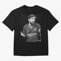 Messi grayscale Oversized T-Shirt Make Memories around Global Football Passion for FIFA World Cup 2026 Group Stage, Connected to CR7 and Messi, France, Football Passion, Legendary Performances, Festival Vibes and Supporter Community; Perfect for