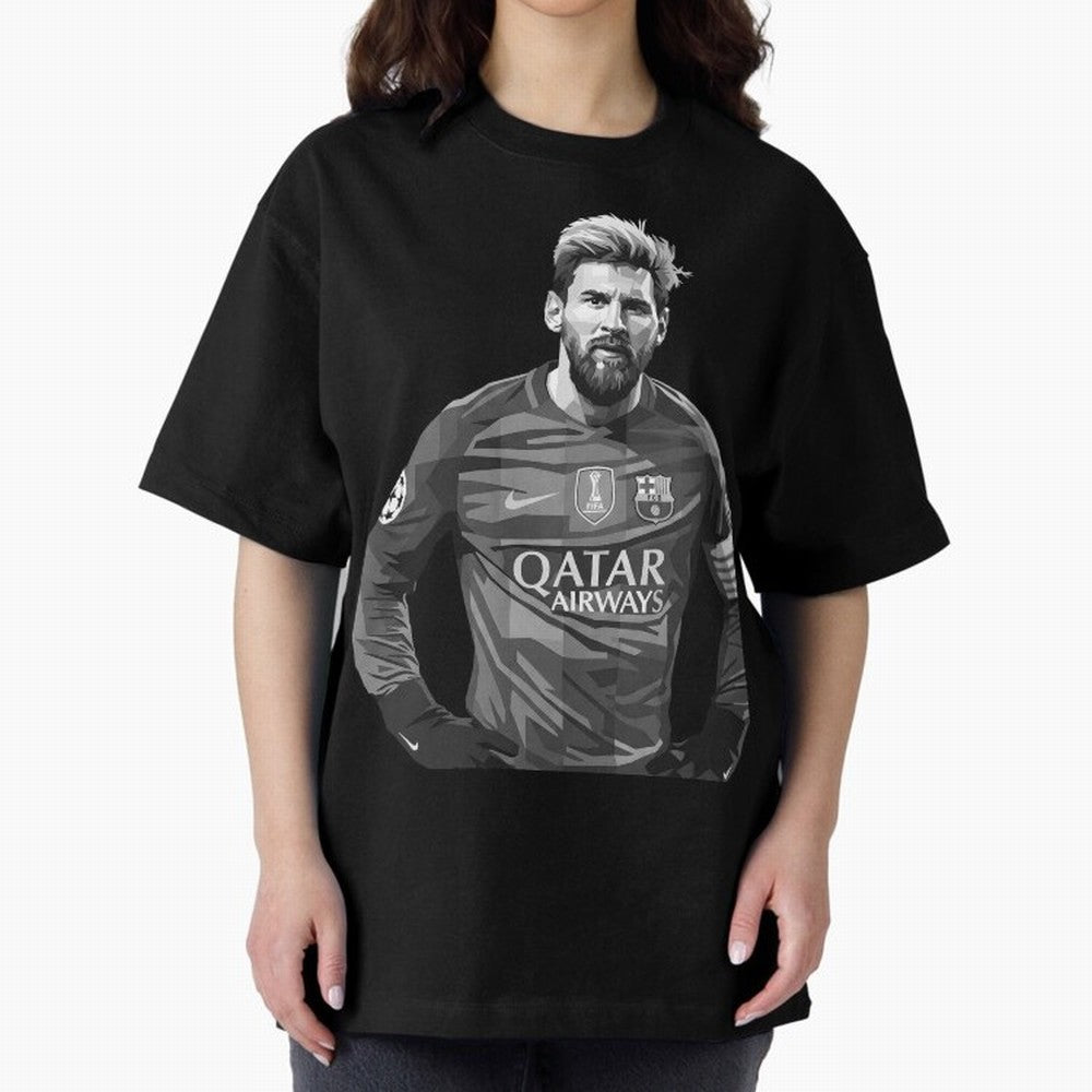 Messi grayscale Classic T-Shirt Make Every Match About Global Football Passion for FIFA World Cup 2026, Highlighting Messi, Brazil, Portugal and Argentina, Football History, Final Match Energy, Crowd Noise and Once in a Lifetime Moments; Ideal for