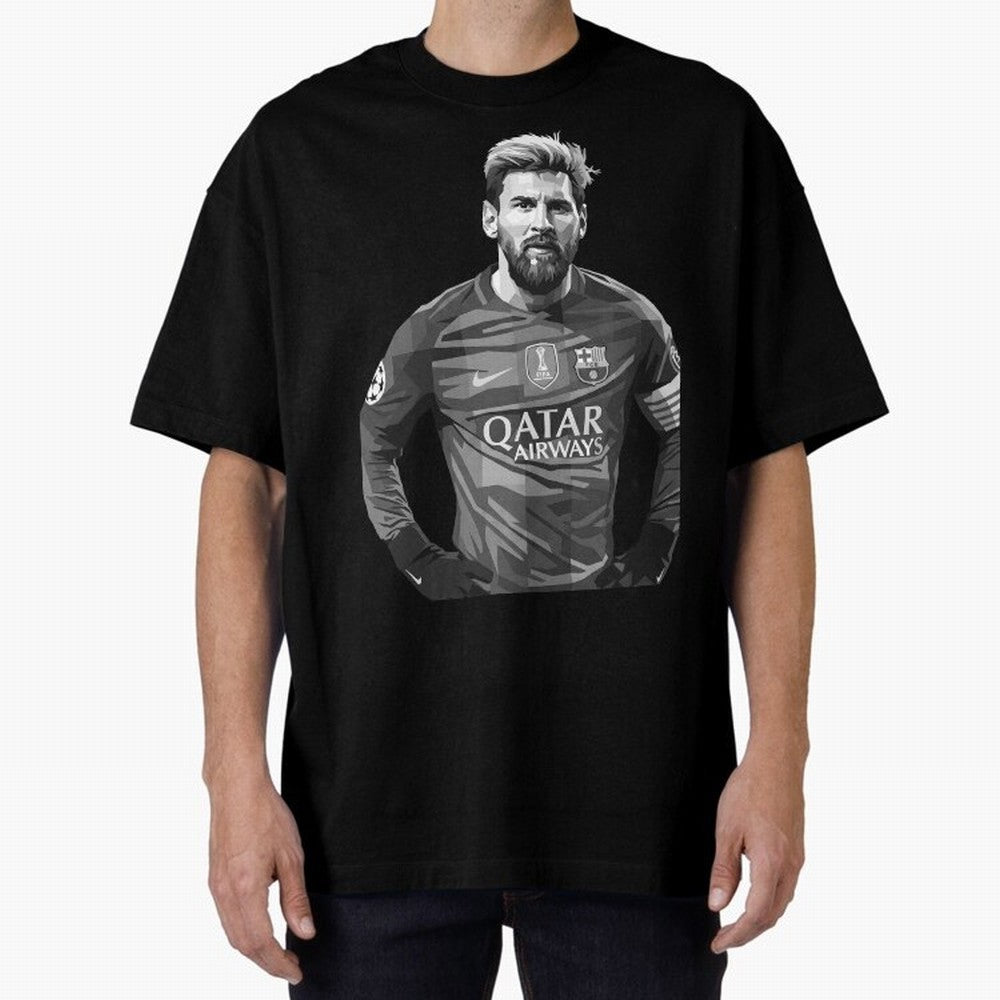 Messi grayscale Classic T-Shirt Make Every Match About Global Football Passion for FIFA World Cup 2026, Highlighting Messi, Brazil, Portugal and Argentina, Football History, Final Match Energy, Crowd Noise and Once in a Lifetime Moments; Ideal for