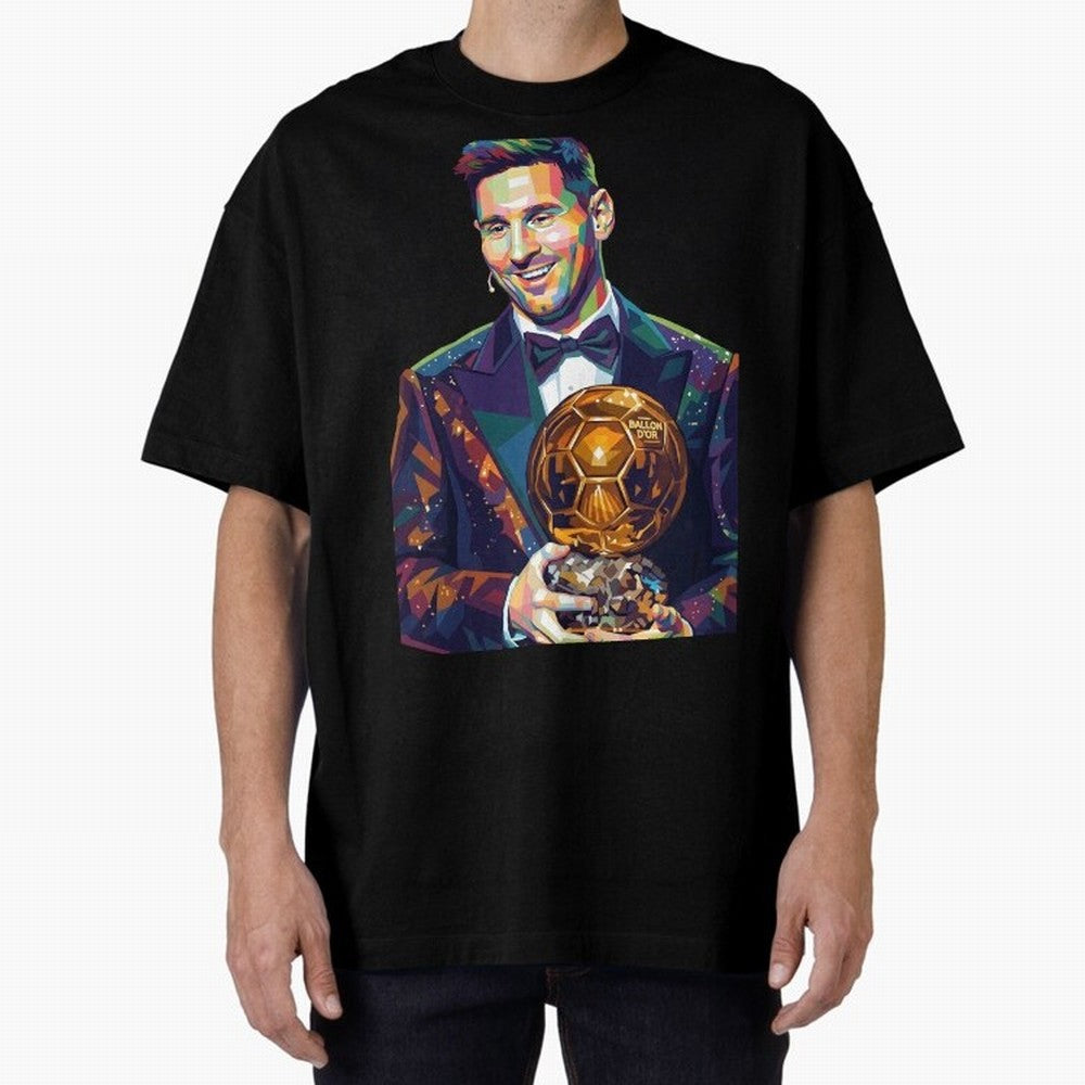 Messi Wpap Oversized T-Shirt Join the Countdown to Match Day Hype around FIFA World Cup 2026, Cristiano Ronaldo, Haaland and CR7, Portugal, Football Passion, Legendary Performances, Festival Vibes and Supporter Community; Perfect for Supporters Who