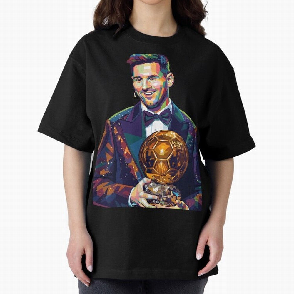 Messi Wpap Oversized T-Shirt Join the Countdown to Match Day Hype around FIFA World Cup 2026, Cristiano Ronaldo, Haaland and CR7, Portugal, Football Passion, Legendary Performances, Festival Vibes and Supporter Community; Perfect for Supporters Who
