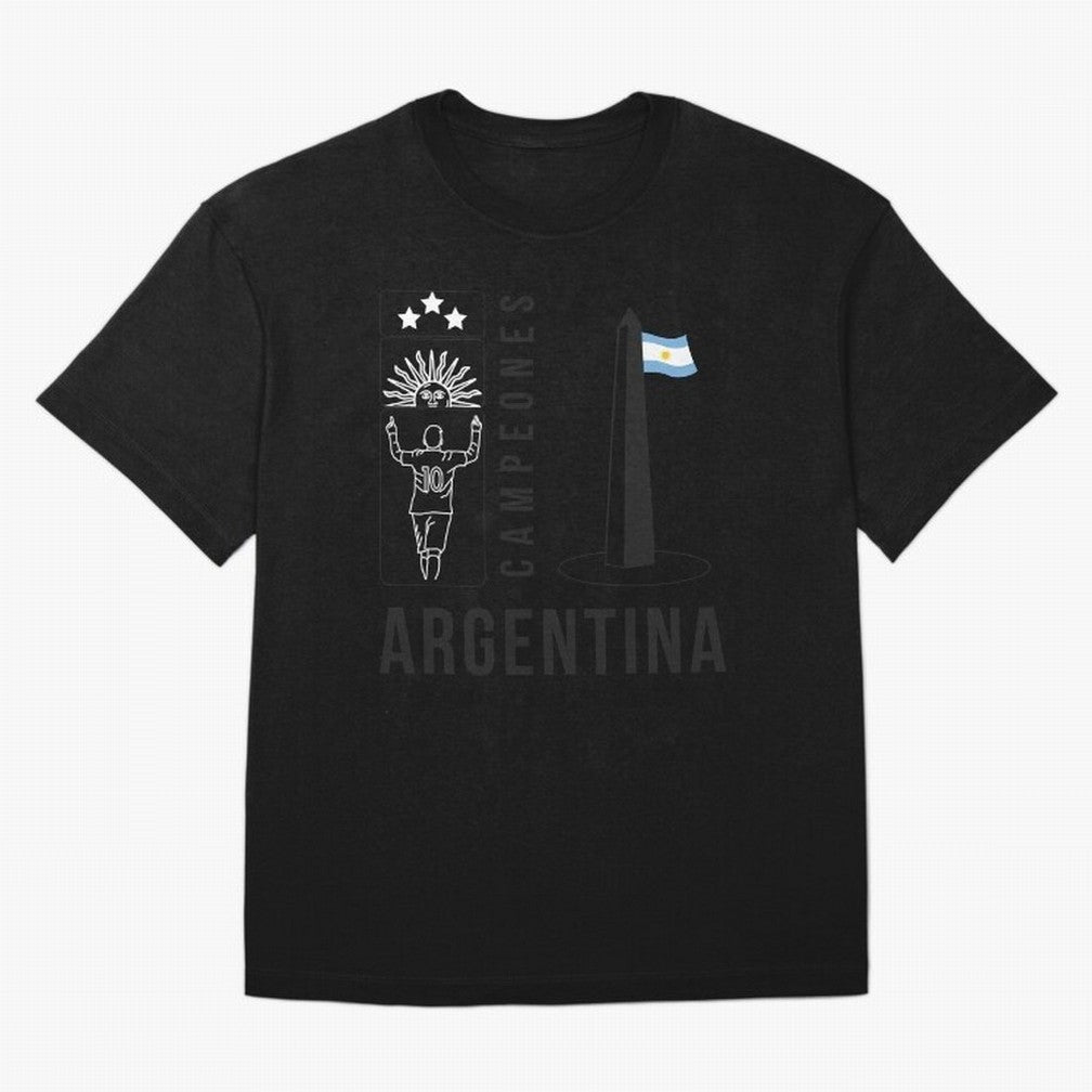 Argentina Campeon Classic T-Shirt Celebrate the Magic of FIFA World Cup 2026 Group Stage Spirit, Driven by Portugal, Messi, Match Day Excitement, Supporter Culture, Golden Goals and Global Football Passion; Perfect for Supporters Who Want Bold