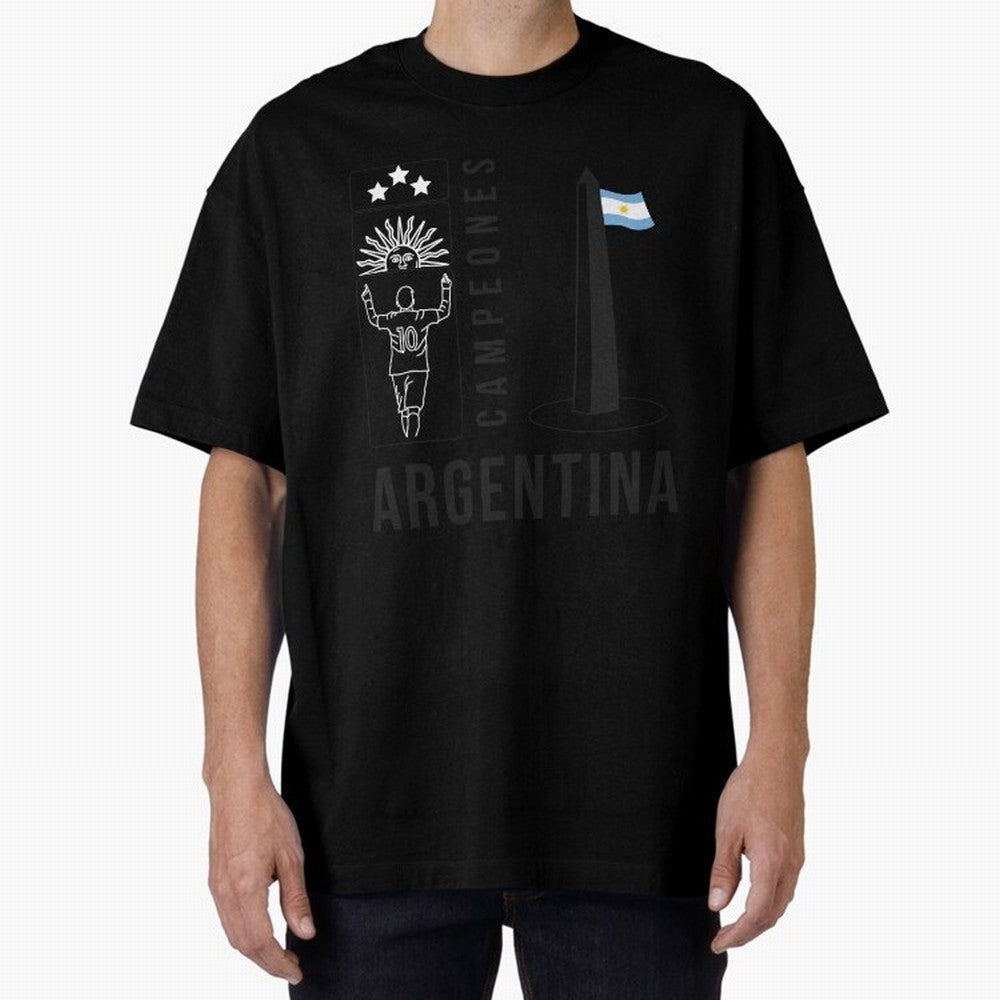 Argentina Campeon Classic T-Shirt Celebrate the Magic of FIFA World Cup 2026 Group Stage Spirit, Driven by Portugal, Messi, Match Day Excitement, Supporter Culture, Golden Goals and Global Football Passion; Perfect for Supporters Who Want Bold