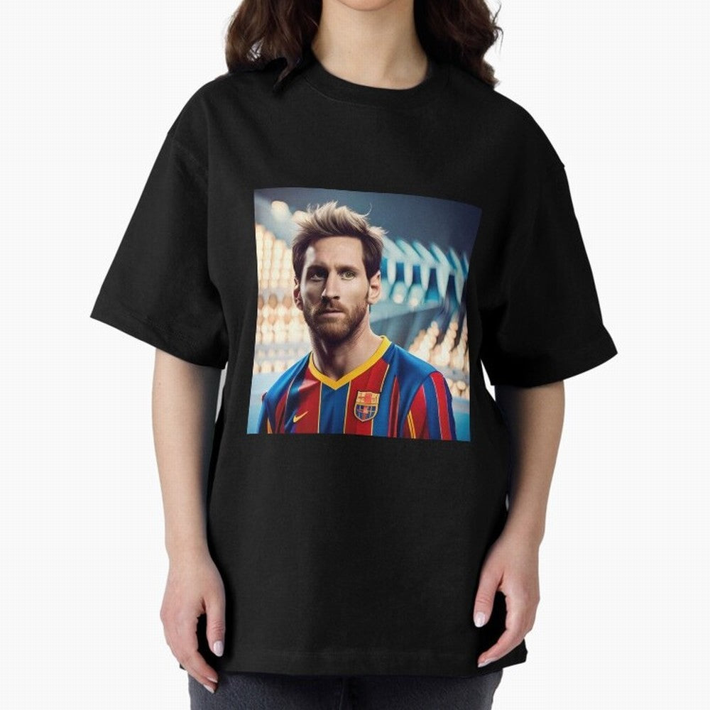 Messi Photo Realistic Paint Art Classic T-Shirt Keep the Legacy of Global Football Passion for FIFA World Cup 2026, Highlighting Mbappe and Neymar, Brazil, Fan Favorite Moments, National Team Passion, Big Match Drama and Soccer History; Perfect for