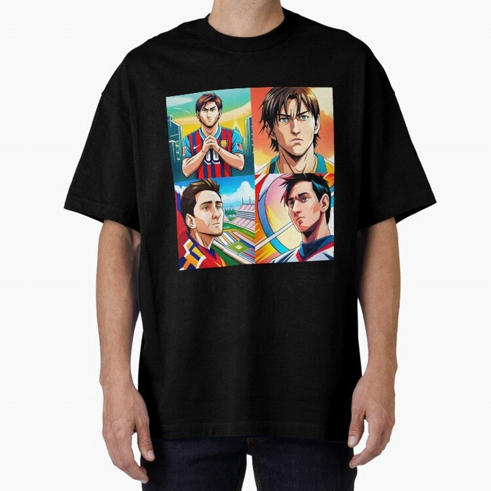 Messi Inspired Anime Art Pack Classic T-Shirt Support Iconic Players in FIFA World Cup 2026 Group Stage Made for Cristiano Ronaldo, Haaland and CR7, Germany Energy, Match Day Excitement, Supporter Culture, Golden Goals and Global Football Passion;