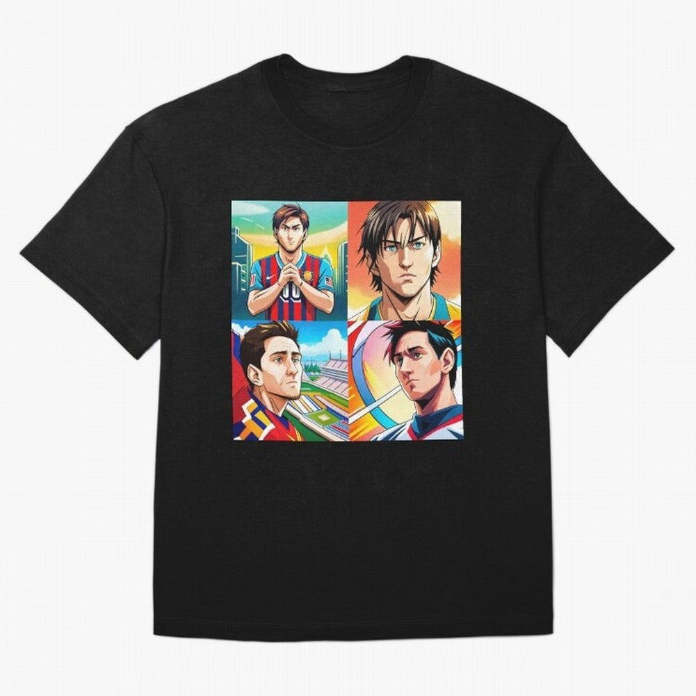 Messi Inspired Anime Art Pack Classic T-Shirt Support Iconic Players in FIFA World Cup 2026 Group Stage Made for Cristiano Ronaldo, Haaland and CR7, Germany Energy, Match Day Excitement, Supporter Culture, Golden Goals and Global Football Passion;