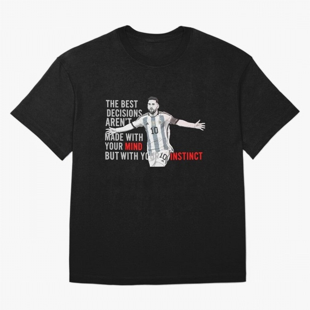 Messi Instinct Oversized T-Shirt Spotlight FIFA World Cup 2026 Group Stage Spirit, Centered on England, Mbappe, Global Supporter Spirit, Legendary Goals, National Colors and Tournament Celebration; Perfect for People Who Love Argentina, Brazil,