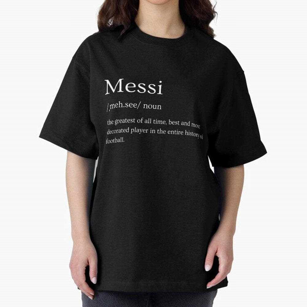 Definition of Messi Classic T-Shirt Fuel FIFA World Cup 2026 Group Stage Celebrating Cristiano Ronaldo, Haaland and CR7, Argentina Energy, Championship Spirit, Famous Goals, Roaring Crowds and International Football Unity; Made for Collectors Who