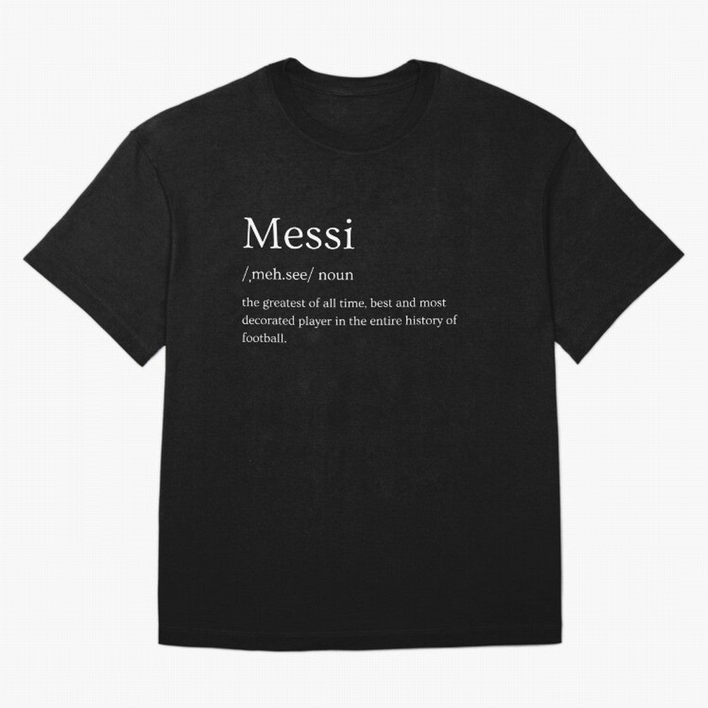 Definition of Messi Classic T-Shirt Fuel FIFA World Cup 2026 Group Stage Celebrating Cristiano Ronaldo, Haaland and CR7, Argentina Energy, Championship Spirit, Famous Goals, Roaring Crowds and International Football Unity; Made for Collectors Who