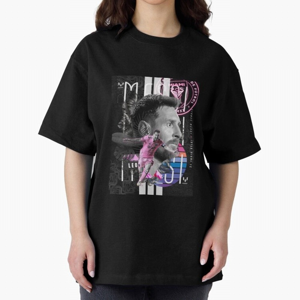 Inter Miami FC Messi Oversized T-Shirt Bring Champion Energy into FIFA World Cup 2026 Group Stage Spirit, Centered on Netherlands, Mbappe, Classic Soccer Heritage, Championship Pressure, Fan Loyalty and International Pride; Perfect for Fans,