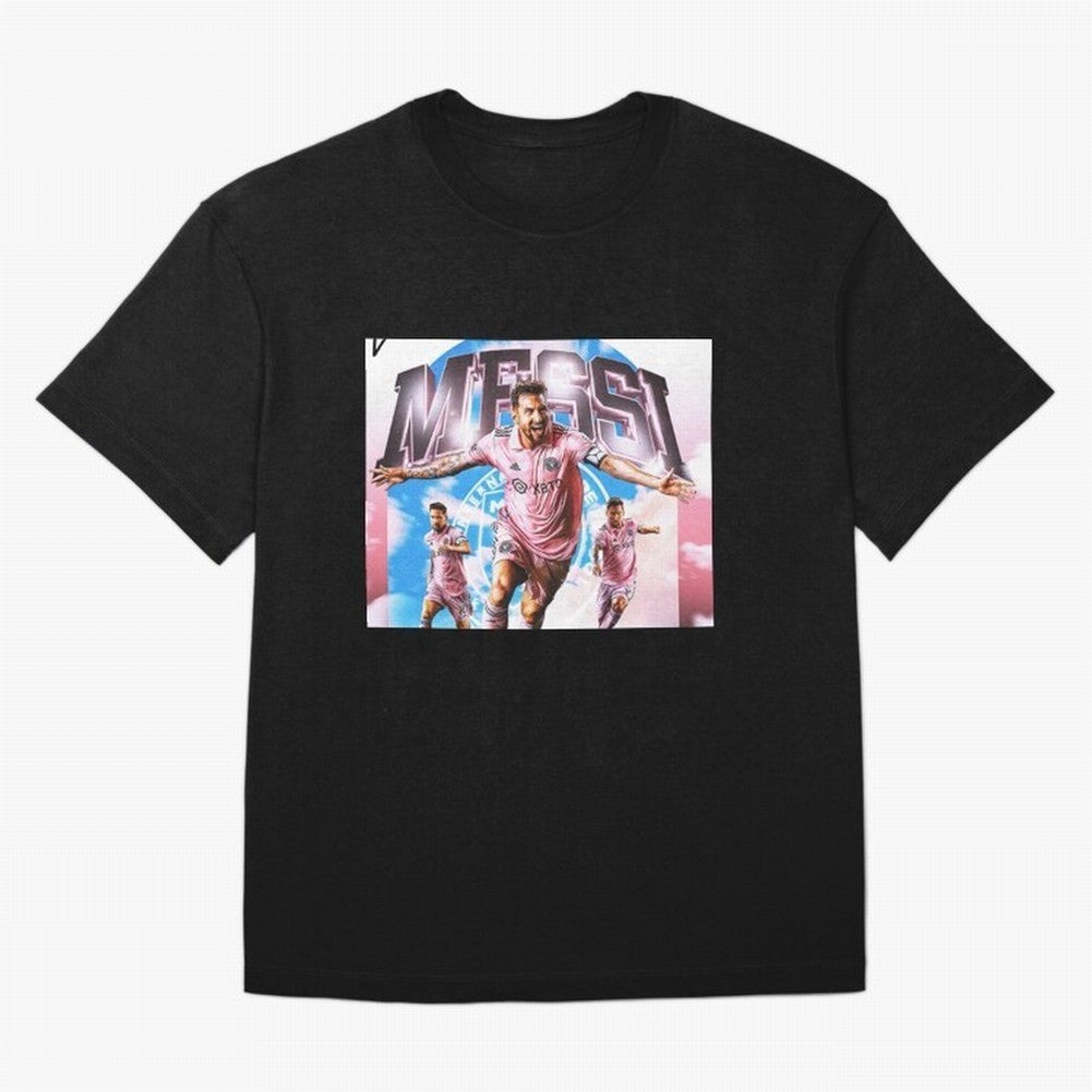 Inter Miami Messi Oversized T-Shirt Celebrate the FIFA World Cup 2026 USA Canada Mexico Journey through Haaland and Mbappe Highlights, England, France and Netherlands Pride, Vintage Soccer Flavor, Modern Football Stars, National Flags and Final