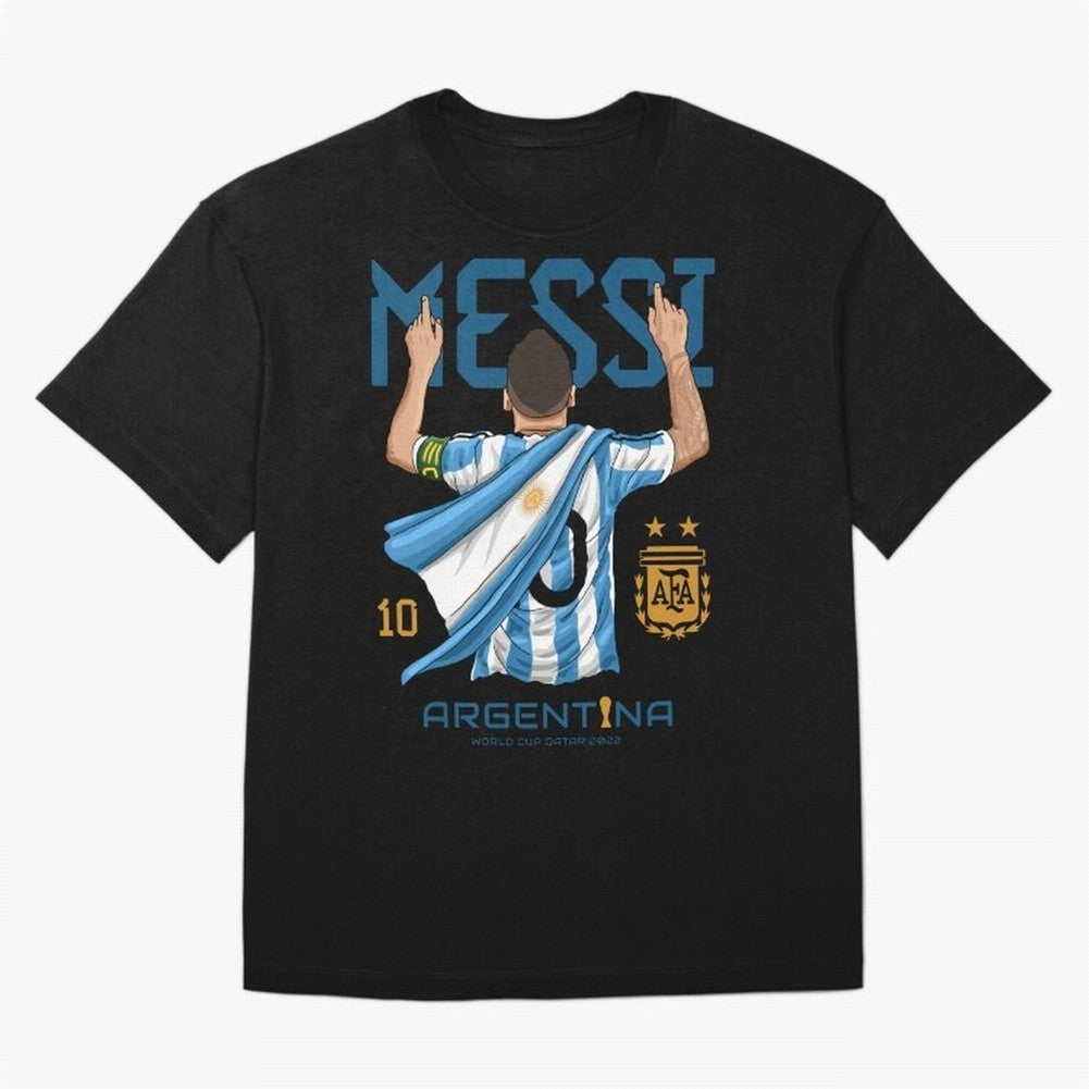 Argentina World Champs Messi Number Classic T-Shirt Show Up for the Glory of FIFA World Cup 2026 Group Stage Spirit, Celebrating France and Portugal, Messi and Cristiano Ronaldo, Goal Celebration Energy, Supporter Heritage, Football Icons and