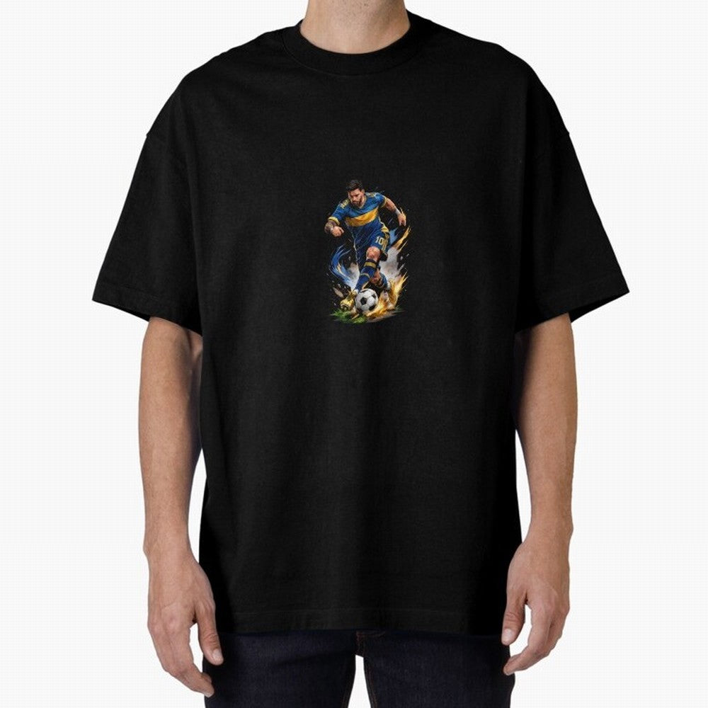 The Great Footballer Oversized T-Shirt Follow Every Goal of the FIFA World Cup 2026 USA Canada Mexico Journey through Cristiano Ronaldo, Haaland and CR7 Highlights, England and Germany Pride, Sports Nostalgia, International Competition, Famous