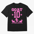 The Goat 10 Miami Champion Classic T-Shirt Follow the Road to the FIFA World Cup 2026 Journey through Messi and Cristiano Ronaldo Highlights, France and Portugal Pride, Worldwide Fan Energy, Dramatic Goals, Stadium Lights and Championship