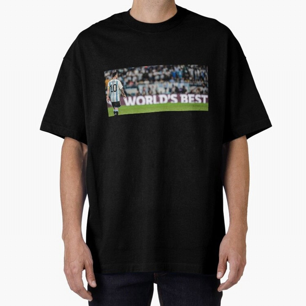 Argentina Leo Messi world best picture Oversized T-Shirt Relive the Noise and Pride of FIFA World Cup 2026 USA Canada Mexico Capturing Messi, Neymar and Mbappe, Portugal, Spain and Germany Energy, Match Day Excitement, Supporter Culture, Golden