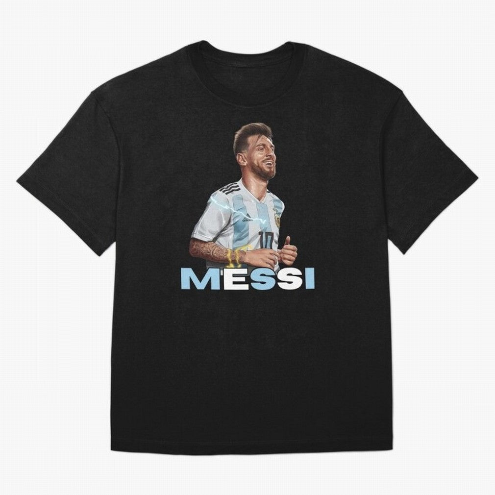 Lionel Messi Oversized T-Shirt Celebrate Golden Goal Energy in FIFA World Cup 2026 Group Stage for Fans of Cristiano Ronaldo, Haaland and CR7 and England, Bringing Match Day Excitement, Supporter Culture, Golden Goals and Global Football Passion;